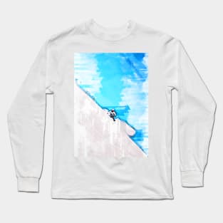 Skiing In Norway Abstract. For ski lovers. Long Sleeve T-Shirt